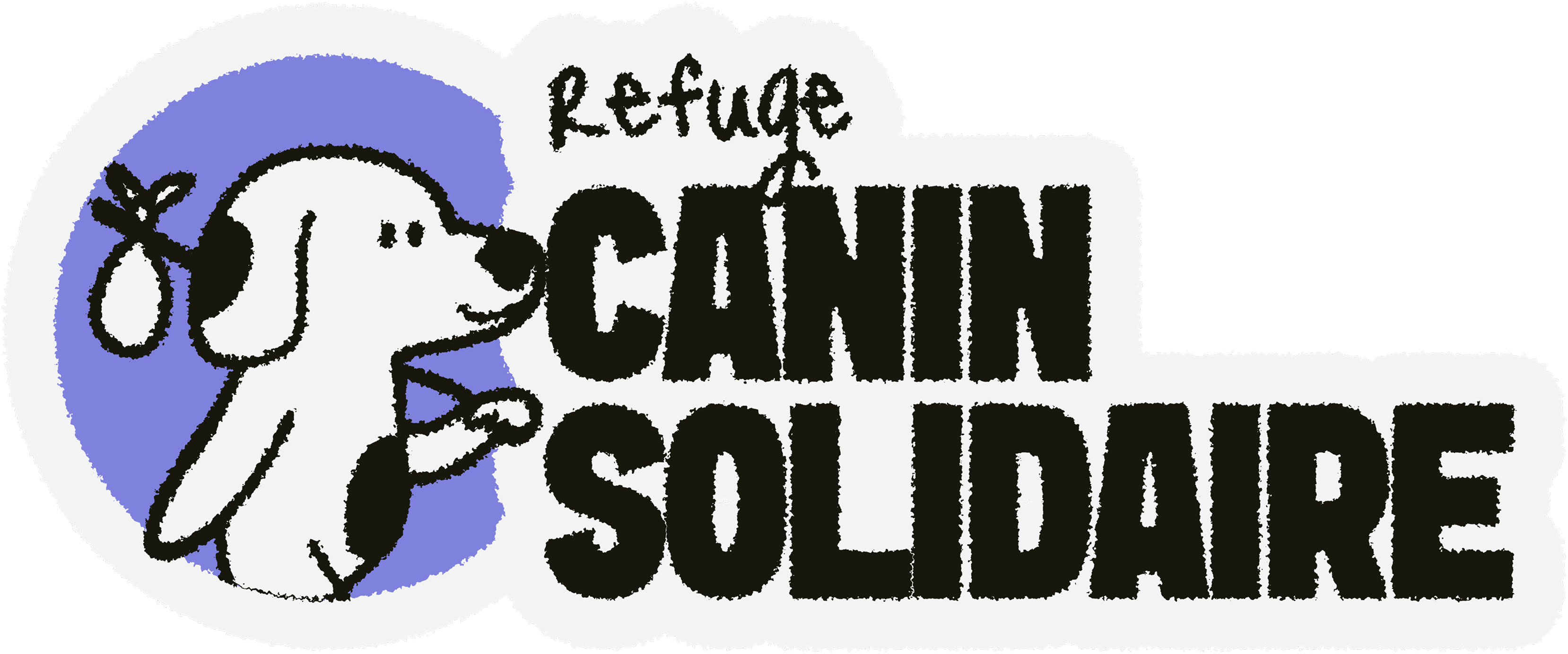 Maquette du site du Refuge Canin Solidaire affichée sur un ordinateur portable Maquette du site du Refuge Canin Solidaire affichée sur un ordinateur portable